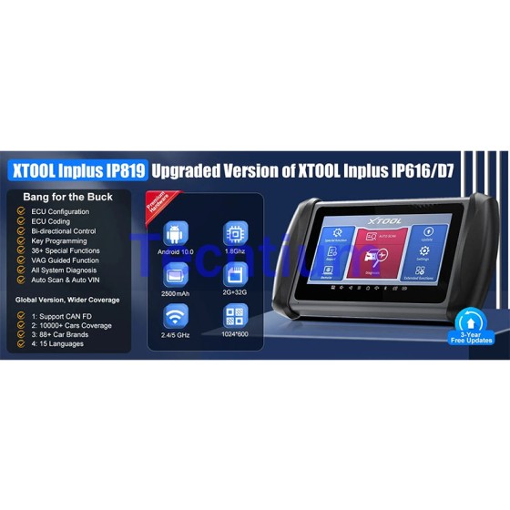 XTOOL IP819  Car Diagnostic Tools InPlus Series